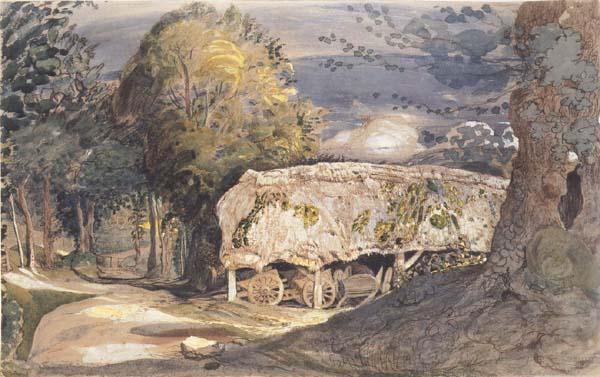 Samuel Palmer Cart Shed and Lane Germany oil painting art